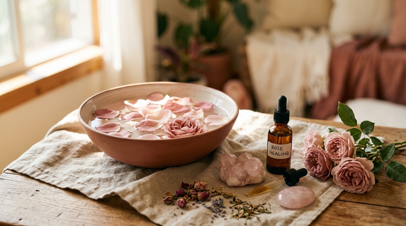 Sanadora com Rosas